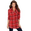Roaman's Plaid Flannel Tunic - 4 of 4