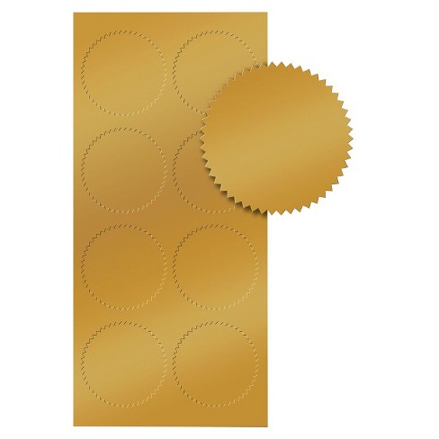 Great Papers! Starburst Embossed and Gold Foil Certificate Seal, 1.75, 48  Count (903419) 
