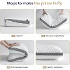 ORRD Cooling Pillow King Size - Gel Memory Foam, Medium Firm, CertiPUR-US Certified, Washable Cover - 2 of 4
