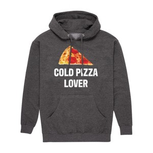 Men's - Instant Message - Cold Pizza Lover Graphic Fleece Pullover Hoodie - 1 of 4