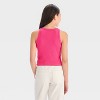 Girls' High Neck Ribbed Tank Top - art class™ - 2 of 3