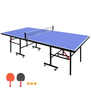 VisioGear Game Table, Foldable Tennis Table, Portable Ping Pong Table Set for Indoor Outdoor - 1 of 4