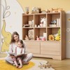 Bookshelf and Toy Organizer, Kids Book Shelf for Kid Rooms with Door, Cubes Storage Organizer,Wood Children Bookcase - 2 of 4