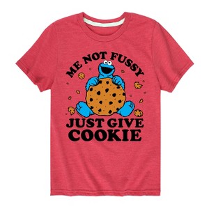 Boys' - Sesame Street - Me Not Fussy Short Sleeve Graphic T-Shirt - 1 of 4