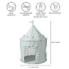 3 Sprouts Kids Recycled Fabric Play Tent - Gingham Blue - 3 of 4
