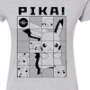 Women's - Pokémon - Pika Squares Fitted Graphic T-Shirt - 2 of 3