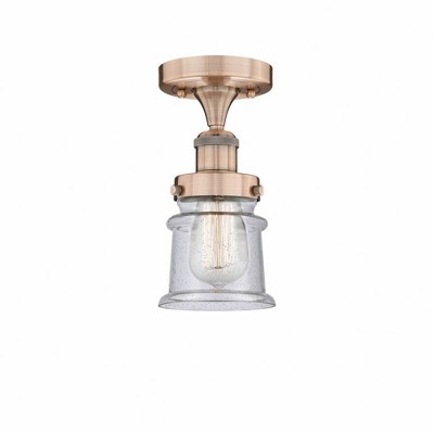 Canton - 1 Light Semi-Flush Mount In Industrial Style-9.25 Inches Tall and 5.25 Inches Wide