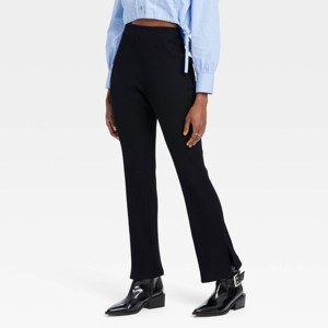 Black History Month Women's Split Hem Pants - Black - 1 of 4