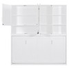 KIGFTSOD Twin Size Wall Murphy Bed with Top Cabinet, Shelves ,Space Saving Foldable Bed with Light & USB - 4 of 4