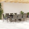vidaXL Garden Dining Set Grey, Dark Grey - 2 of 4
