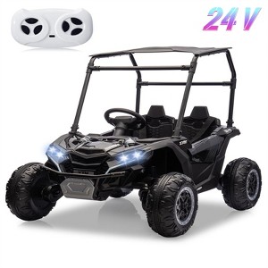 Garvee 24V 2-Seater Ride On UTV for Kids with Remote Control, LED Lights, Bluetooth, Sun Shade, Off-Road Wheels, Ride On Car for Boys Girls - 1 of 4