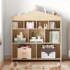 Toy Storage Organizer 9-Cubby Kids Bookshelf 40.7in Width Bookcase Toddlers Playhouse Cabinet Shelf - 2 of 4