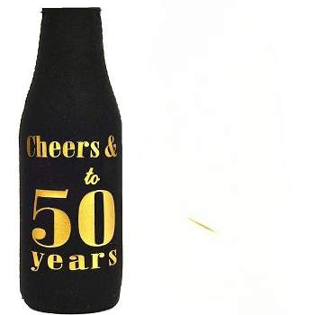 Meant2tobe 50th Birthday Can Cooler - Gold - 12 Piece