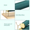 Unique Bargains Metal Wood Velvet 3 Tier Jewelry Organizer Stand - 4 of 4