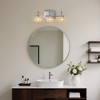 DAKAFUL Crystal Bathroom Vanity Light, Vanity Fixtures with Clear Textured Shades,Wall Sconce Over Mirror,for Bedroom/home decor - 3 of 4