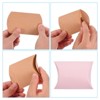 Unique Bargains Paper Rustic Surface Elegant Design Convenient Storage Gift Wrap Pillow Boxes 100 Pcs - 4 of 4