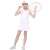 Kids Girls Tennis Golf Dress Outfit Sleeveless Dress with Pockets Athletic Skorts and Polo Tank Top Sets - 3 of 4