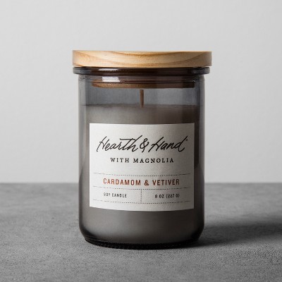 8oz Cardamom & Vetiver Lidded Jar Container Candle - Hearth & Hand™ with Magnolia
