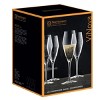 Nachtmann ViNOVA Champagne Flutes, Set of 4, 9 oz Crystal Stemmed Sparkling Wine Glasses, Modern Design, Elegant Gift-Ready Packaging, Made in Germany - 3 of 4