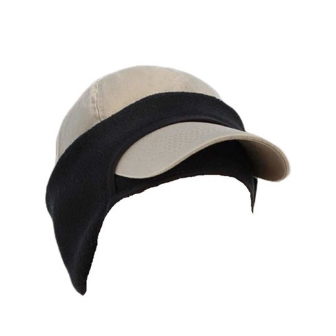 Bandwagon Ball Cap Cold Weather Ear Band One Size Fits Most 11 x 4 inch Black - image 1 of 3