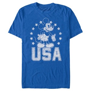Men's Mickey & Friends Fourth of July USA Mickey Mouse T-Shirt - 1 of 4