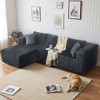 Luxurious 105" L-Shaped Cloud Sofa - Ultra Deep Modular Sectional with Plush Cushions, Perfect for Lounge & Family Room (Easy Assembly) - 2 of 4