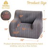 JOYRACER Bean Bag Chair Sofa, Big Comfy Chair For Bedroom Living Room, Bean Bag Lazy Chair For Adults With Pocket Armrests For Gaming & Reading - 4 of 4