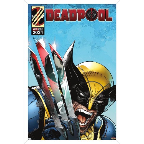 Trends International Marvel Deadpool & Wolverine - Homage Cover Wolverine Claws Framed Wall Poster Prints - image 1 of 4