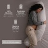 Coop Home Goods Maternity Pillow - Memory Foam Body Pillow for Pregnancy, Side Sleeper Body Pillow, Full Body Pillow for Sleeping (White) - 2 of 4