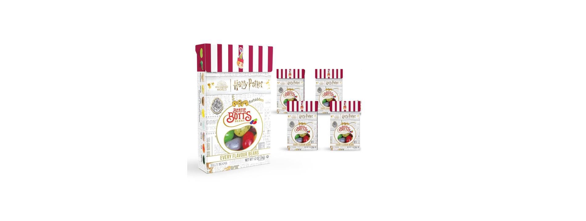 Jelly Belly 4 Pack Harry Potter Bertie Botts Jelly Beans 1.2oz Great Gift For any Harry Potter Fan!