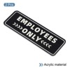 Unique Bargains Acrylic Self-Adhesive Decor Home Business Employee Only Sign - 3 of 4