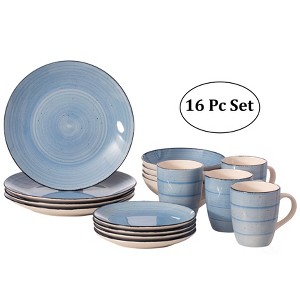 Dinewares Spin Wash Dinnerware Dish Set Mugs, Salad, Dinner Plates, Bowls, High Quality Dishes Highly Chip Crack Resistant, Dishwasher, Microwave Safe - 1 of 4