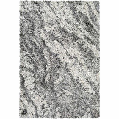 Hauteloom Ashtucna Gray Cloudy Shag Rug