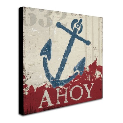 Trademark Fine Art -Wellington Studio 'Nautical IV Red' Canvas Art