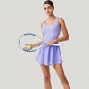 Anna-Kaci Active Women's Active Tennis Dress with Flowy Skirt and Crisscross Back Strap Detail - 3 of 4