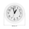 Unique Bargains Battery Operated Decorative Round Silent Non-Ticking Quartz Wall Clock 8" - 2 of 4