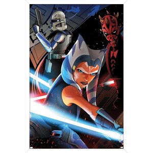 Trends International Star Wars: The Clone Wars By Cryssy Cheung Framed Wall Poster Prints - 1 of 4
