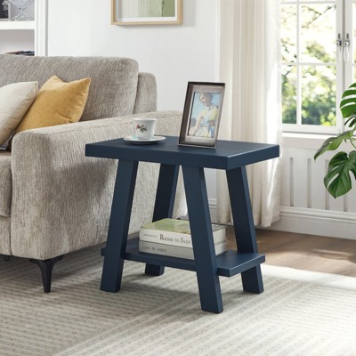 Roundhill Furniture Athens Contemporary Wood Shelf Side Table