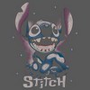 Girl's Lilo & Stitch Distressed Airbrushed Stitch Portrait T-Shirt - 2 of 4