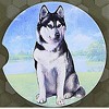 E & S Imports 2.5 Inch Siberian Husky Car Coaster Super Absorbent Coasters - 3 of 3