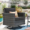Ovios Tampa 8pc Wicker Outdoor Patio Furniture Conversation Sofa Set with Swivel Chairs and Cushions - 3 of 4