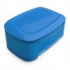 LunaLulinlk Leak-Proof Multipurpose 4-Compartment Lunch Box with Removable Dividers, BPA Free, Food Safe Material (Blue) - 2 of 4