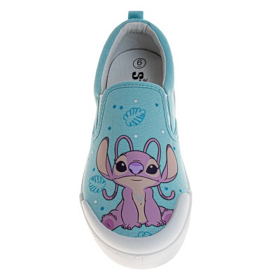 Женские кроссовки Disney Stitch And Angel Women'S Slip On Low Top Canvas Sneakers.Blue Pink, Size: 8 — фото 5