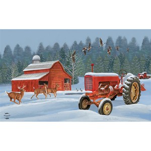 Briarwood Lane Winter Doormat 30x18 Indoor Outdoor Winter on the Farm For Winter Doormat - 1 of 4