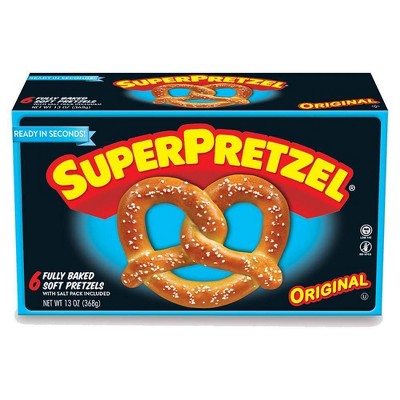 SuperPretzel Frozen Baked Soft Pretzels - 6ct/13oz