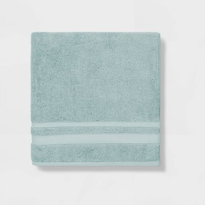 Performance Bath Towel Aqua - Threshold , Blue, by Threshold