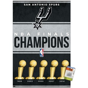 Trends International NBA San Antonio Spurs - Champions 23 Unframed Wall Poster Prints - 1 of 4