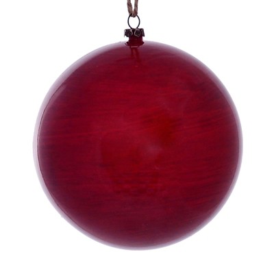 Vickerman Wood Grain Ball Ornament