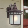 Yosemite Home Decor FL2072LDORB Dante 1-Light Fluorescent Exterior Wall Sconce with Frosted Shade - 3 of 4