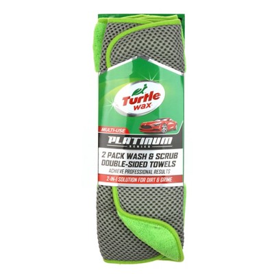 Turtle Wax Platinum 2 Pack Wash/Scrub Double-Sided Towels